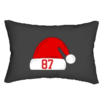 Discover Tayl0r Swift Travis Kelce Christmas Game Santa Hat Lumbar Pillows