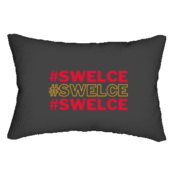 Discover Tayl0r Swift and Travis Kelce Swelce Lumbar Pillows