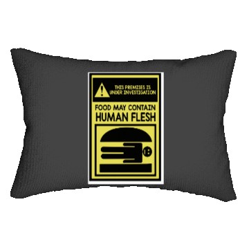 Discover Human flesh poster  bobs burgers Lumbar Pillows