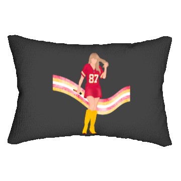 Discover taylorr Swift x Travis Kelce Jersey (V5) Lumbar Pillows