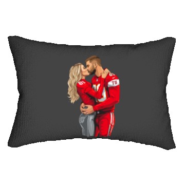 Discover taylorr Swift and Travis Kelce (2) Lumbar Pillows