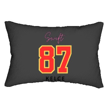 Discover taylorr Swift 87 Travis Kelce Lumbar Pillows