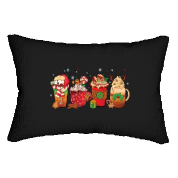 Discover Hot Chocolate Cup Peppermint Mocha Lumbar Pillows