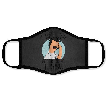 Discover Bobs Burgers - Love You Terribly Face Masks