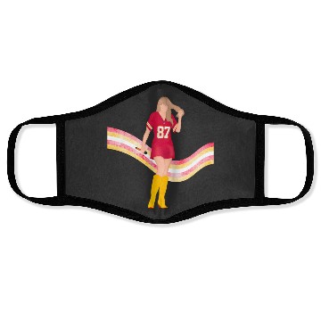 Discover taylorr Swift x Travis Kelce Jersey (V5) Face Masks