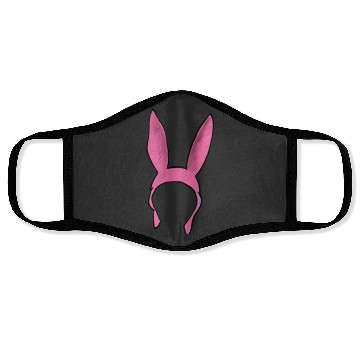 Discover Pink Bunny Hat  Bobs Burgers Inspired   HeckinFarOut Face Masks