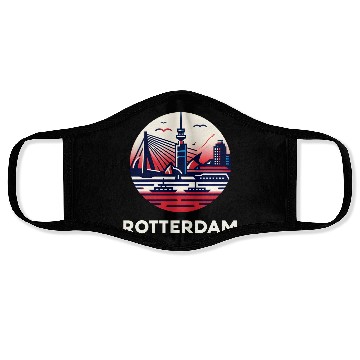 Discover Rotterdam Skyline A Modern City s Artistic View Face Masks