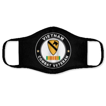 Discover 1st Cavalry Division Vietnam Combat Veteran Face Masks
