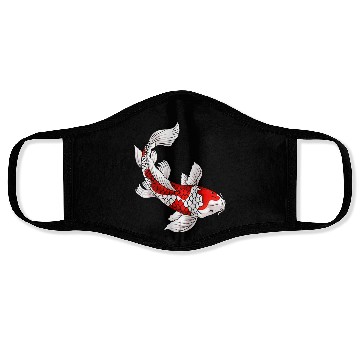 Discover Japanese Koi Fish Carp Nishikigoi Taisho Sanke Face Masks