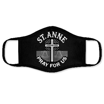 Discover St. Anne Pray for Us Catholic Saint Face Masks