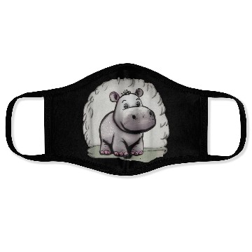 Discover Cute hippo Face Masks