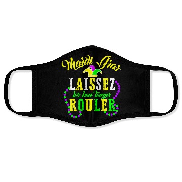 Discover Mardi Gras laissez les bon temps rouler Fat Face Masks