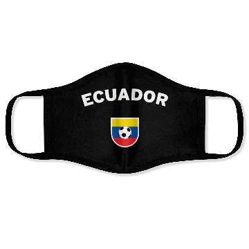 Discover Ecuador Football Face Masks