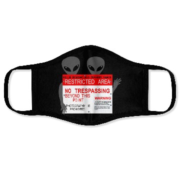 Discover Greys Area 51 Face Masks