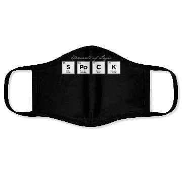 Discover Spock Periodic Table Face Masks