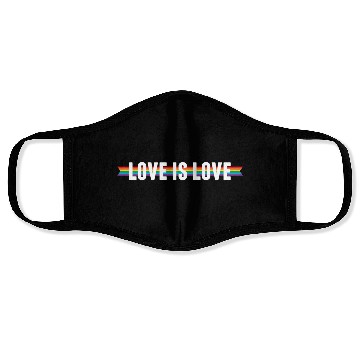 Discover Love is Love Ribbon Face Masks