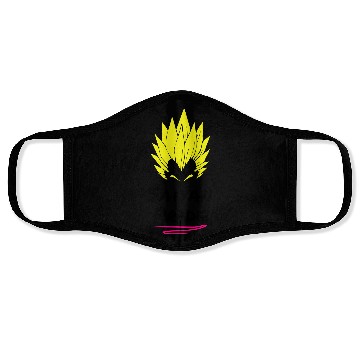 Discover Saiyan Pride Dragonballz Face Masks