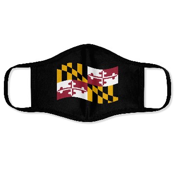 Discover Waving Maryland Flag Face Masks