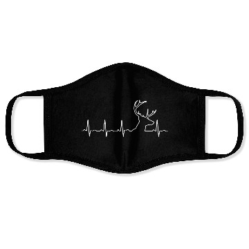 Discover Deer Hunting Heartbeat Face Masks