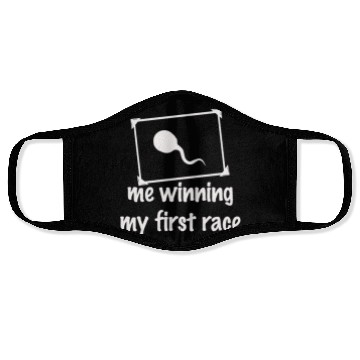 Discover Me winning my first race Face Masks