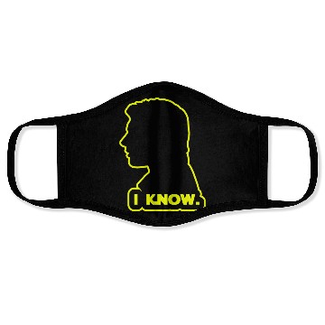 Discover Han Solo - I Know. Design Face Masks