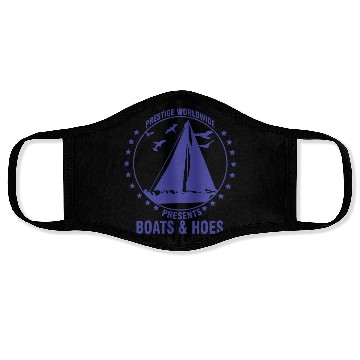 Discover boating, boat, boat captain, boats and hoes, boats Face Masks