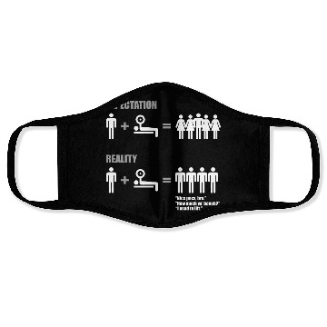 Discover Bodybuilding - Expectation vs Reality (Gym Meme) Face Masks