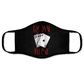Discover royal flush Face Masks