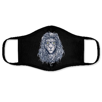Discover hipster lion Face Masks