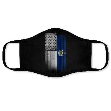 Discover USA Vintage Maine State Flag Face Masks