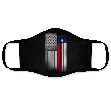 Discover USA Vintage Texas State Flag Face Masks
