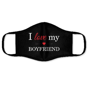 Discover I Love My Boyfriend Face Masks