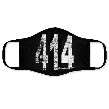 Discover Vintage Milwaukee Area Code 414 Face Masks