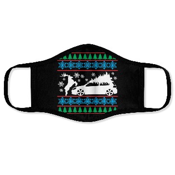Discover MK6 GTI Ugly Christmas Sweater Face Masks