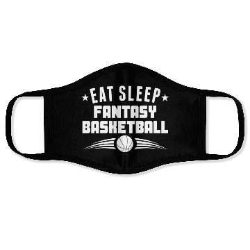 Discover Eat Sleep Fantasy Basketball Face Masks