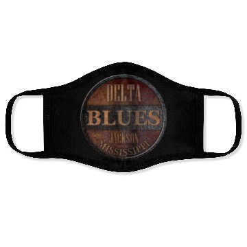Discover rusty delta blues jackson Face Masks