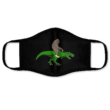 Discover Bigfoot riding T rex Face Masks