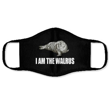 Discover I Am The Walrus Face Masks