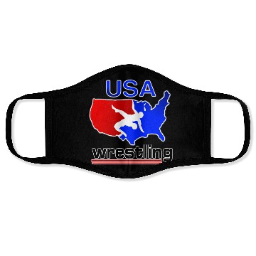 Discover Team USA Wrestling Face Masks