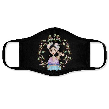 Discover Frida Kahlo girl's Face Masks