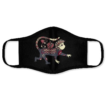 Discover Aztec Monkey Face Masks
