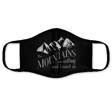 Discover the mountains are calling Face Masks