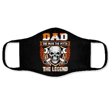 Discover Dad The Man The Myth The Legend Face Masks