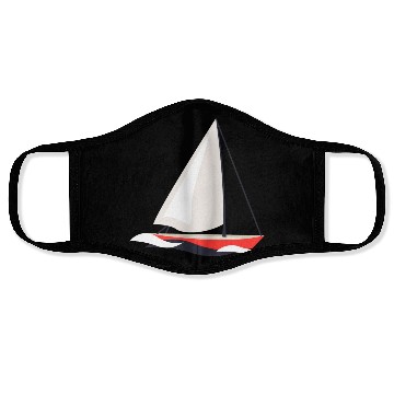 Discover sailing boat Face Masks