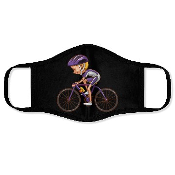 Discover racing bike kid Face Masks