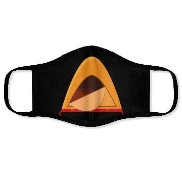 Discover camping tent Face Masks