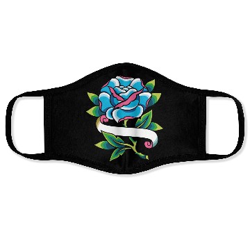 Discover Rose tattoo Face Masks