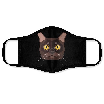 Discover brown cat Face Masks