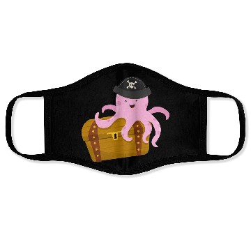 Discover Treasure with pirate octopus Face Masks