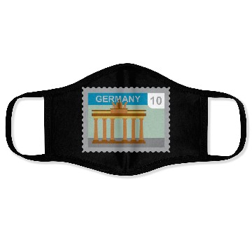 Discover germany mail stamp Face Masks